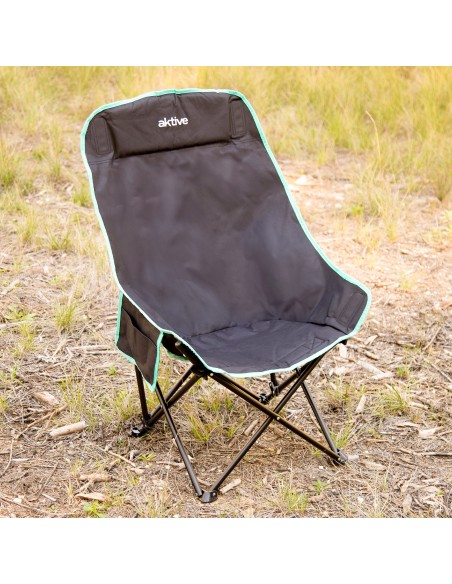 Chaise de camping pliante 55 x 45 x 90 cm avec sac de transport