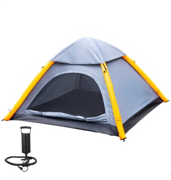Tente gonflable grise 210x210x135 cm