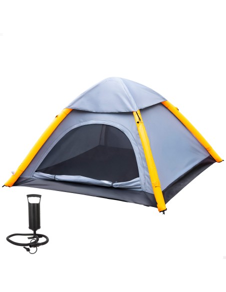 Tente gonflable grise 210x210x135 cm