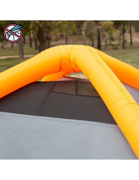 Tente gonflable grise 210x210x135 cm