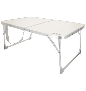 Table de camping pliante couleur crème 60x40x25 cm