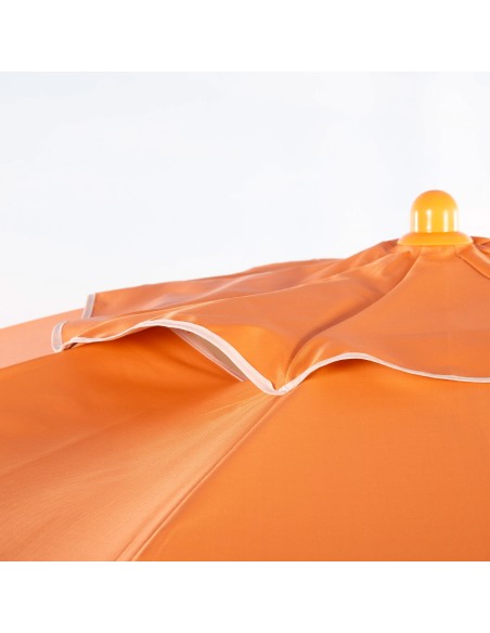 Parasol de plage orange inclinable avec protection UV50 diamètre 220 cm