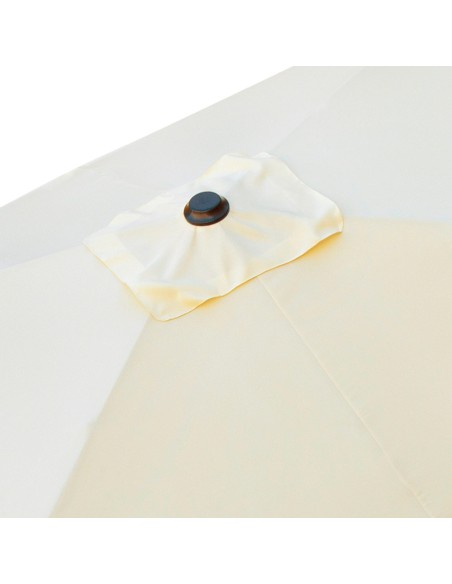 Parasol rectangulaire 200x300 cm mât aluminium couleur crème