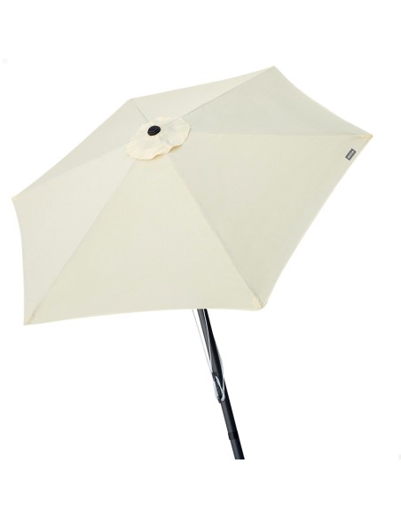 Parasol de jardin hexagonal Ø300 cm avec système à double poulie