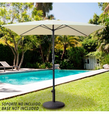 Parasol de jardin carré 300x300 cm avec protection UV50 2