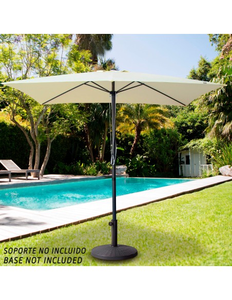 Parasol de jardin carré 300x300 cm avec protection UV50