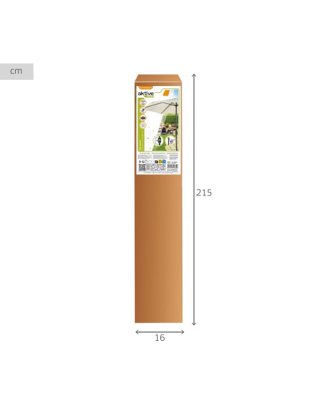 Parasol de jardin carré 300x300 cm avec protection UV50