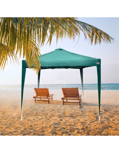 Cenador plegable y ajustable en altura Max - Air 300x300/240 - 250 cm verde