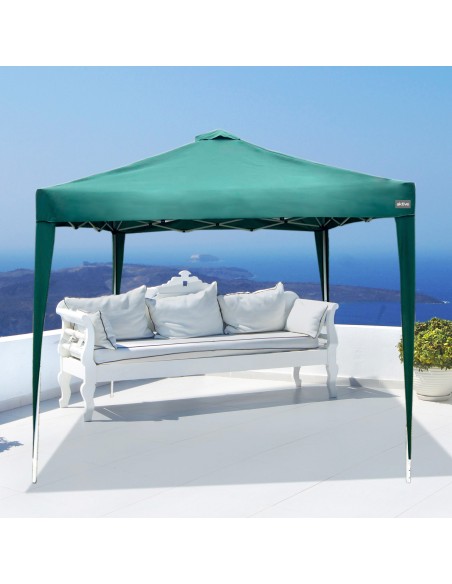 Cenador plegable y ajustable en altura Max - Air 300x300/240 - 250 cm verde