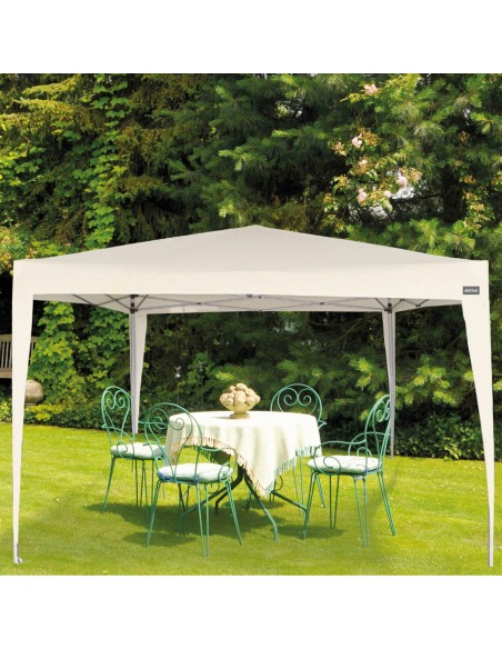 Tonnelle pliable 300x300x240 cm couleur crème