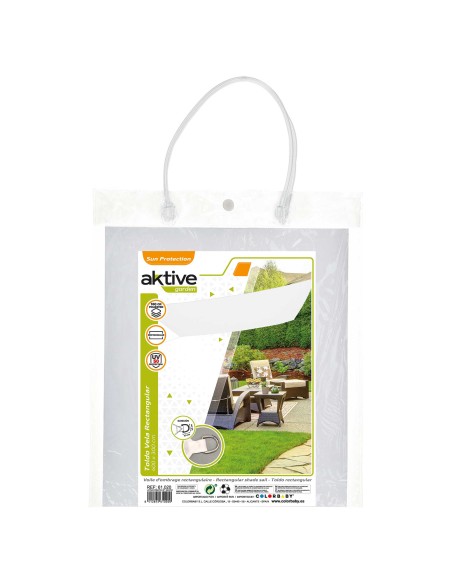 Store rectangulaire 400x300 cm blanc