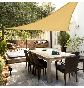 Store triangulaire 500x500x500 cm crème 2