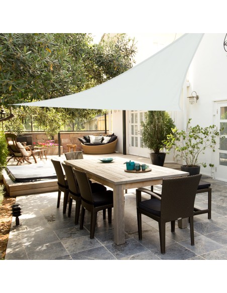 Store triangulaire 500x500x500 cm blanc