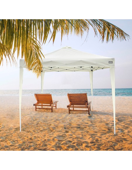 Tonnelle pliante et réglable en hauteur Max-Air 300x300x240/250 cm blanche
