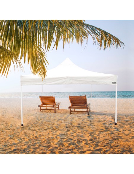 Tonnelle pliable et réglable en hauteur Max-Air 300x300x220/320 cm blanc