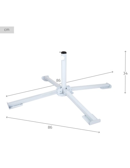 Pied de parasol pliant 25/32 mm
