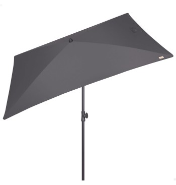 Parasol de jardin rectangulaire inclinable 200x125 cm...
