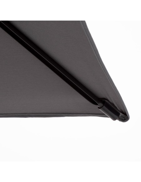 Parasol de jardin rectangulaire inclinable 200x125 cm UV30 anthracite
