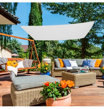 Store rectangulaire 400x300 cm blanc 2