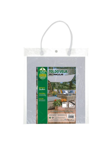 Store rectangulaire 400x300 cm blanc