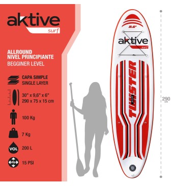 Planche de paddle surf gonflable pour débutants 9,6 2
