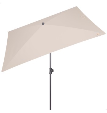 Parasol de jardin rectangulaire inclinable 200x125 cm...