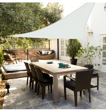 Store triangulaire 500x500x500 cm couleur blanc 2