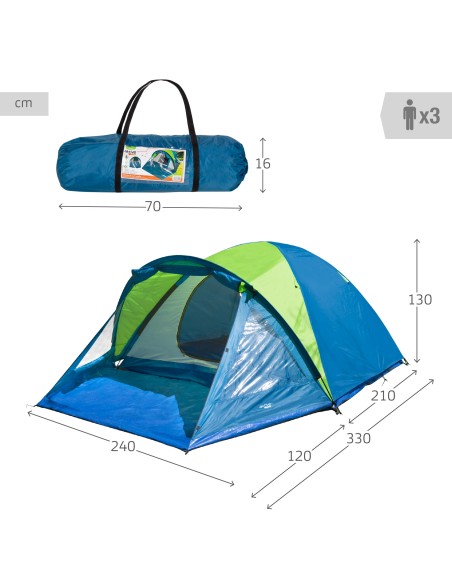 Tente pour 3 personnes avec avance