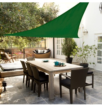Store triangulaire 500x500x500 cm vert 2