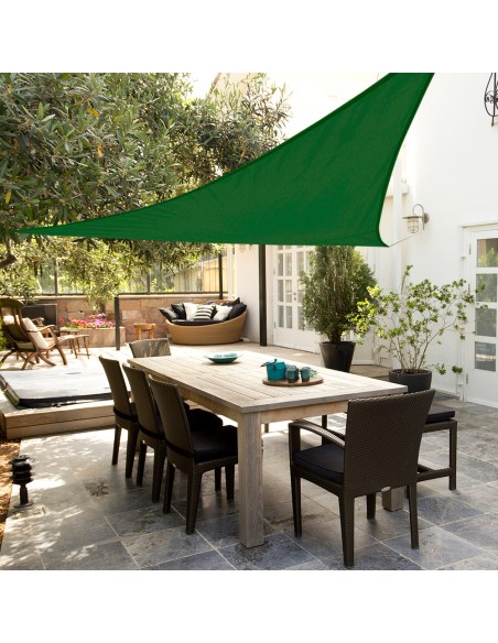 Store triangulaire 500x500x500 cm vert