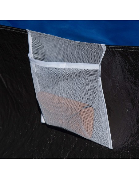 Tente 2 personnes grise et bleue 120x200x100 cm