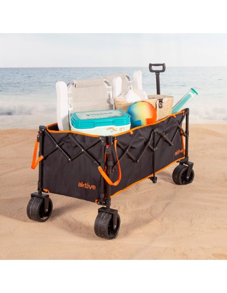Chariot de plage XXL à roulettes