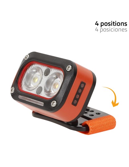 Éclairage avant réglable, 6 LED, 170 lumens