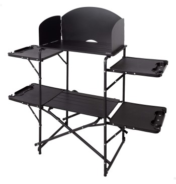 Meuble de cuisine de camping pliable, en acier, 130 x 48...