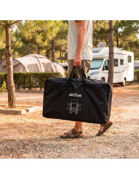 Meuble de cuisine de camping pliable, en acier, 130 x 48 x 118 cm, avec sac de transport