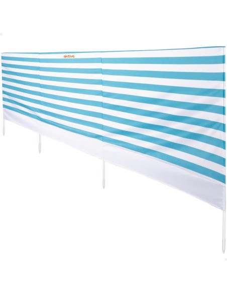 Brise-vent de plage à rayures nautiques 480x100 cm UV30