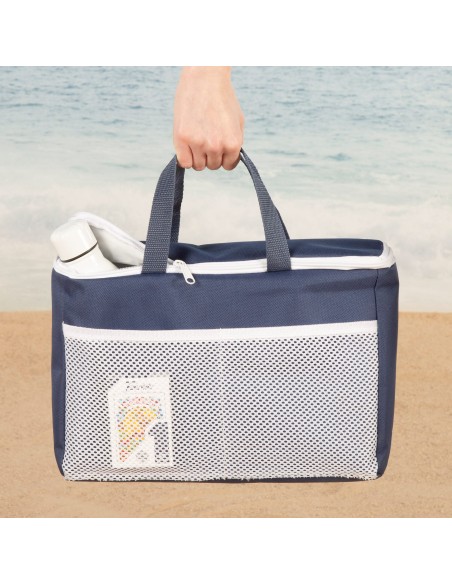 Silla playa multiposición 48x58x80 cm marinera con cojín, bolsillos y nevera