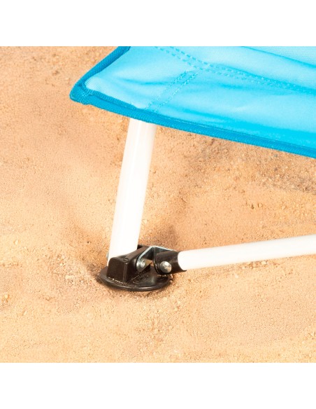 Aktive Beach Chaise de plage pliante bleu marine 50x49x66 cm