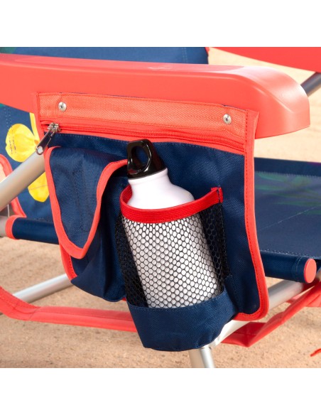 Chaise de plage pliante multipositions 50x54x80 cm