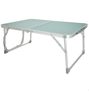 Table de camping pliante en aluminium avec poignée de...