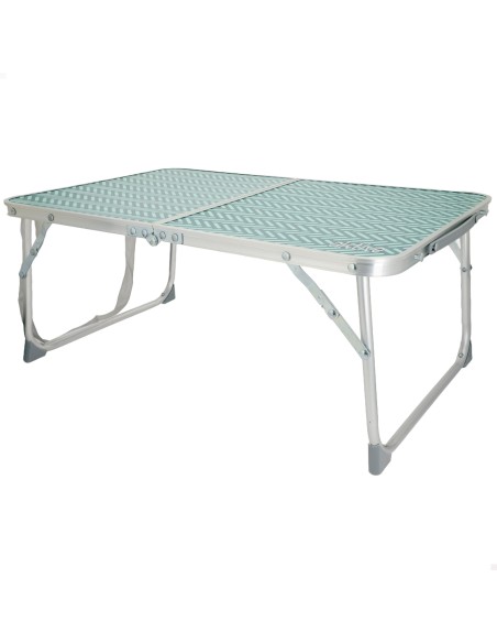 Table de camping pliante en aluminium avec poignée de transport 60x40x25 cm
