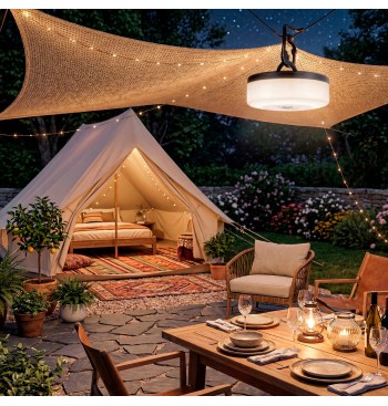 Lampe de camping LED et guirlande de 10 mètres avec 200... 2