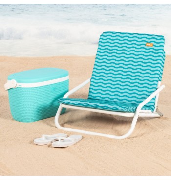 Chaise de plage pliante légère 46x60x50 cm 2