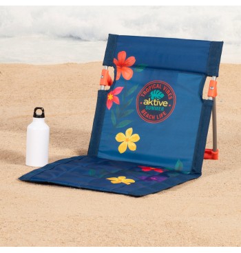 Tapis de plage imprimé avec dossier inclinable 2