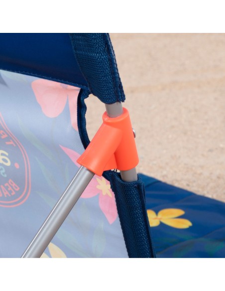 Tapis de plage imprimé avec dossier inclinable