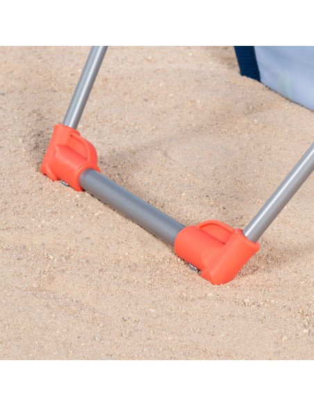 Tapis de plage imprimé avec dossier inclinable