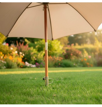 Piquet en acier pour parapluie de jardin Ø32-38 cm 2