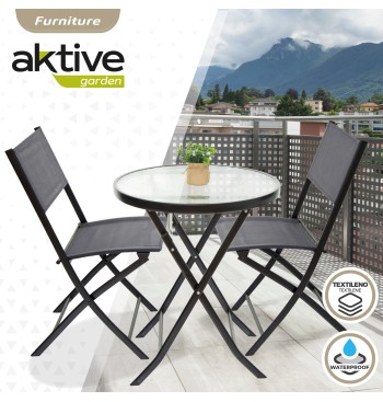Ensemble table ronde et 2 chaises de jardin ou terrasse... 2