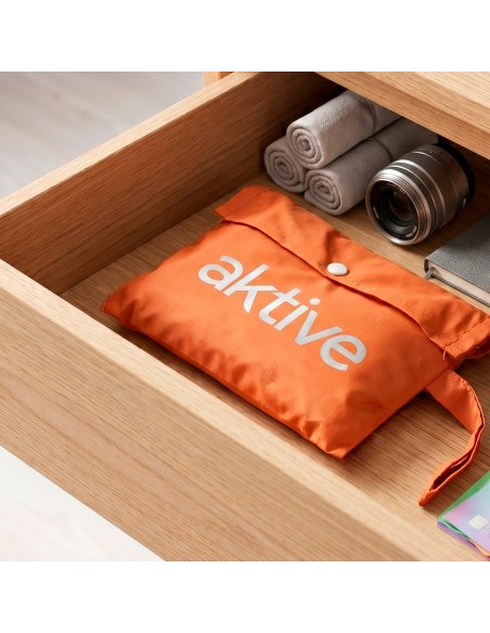 Sac de plage pliable en filet orange 45 x 30 x 45 cm