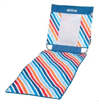 Tapis de plage multicolore inclinable avec glacière